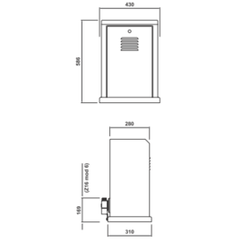 FAAC 884 MC 3PH aandrijving 400V