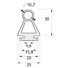 OSE-P 2530 - VEILIGHEIDSSTRIP