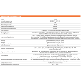 E680S motorsturing - Ingebouwd B680H FAAC